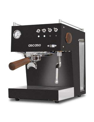 Ascaso Steel UNO PID espresso machine in black, semi-professional with 60mm portafilter and PID control
