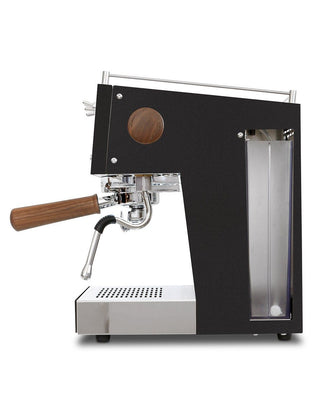 Ascaso Steel UNO PID espresso machine in black, semi-professional with 60mm portafilter and PID control - Side