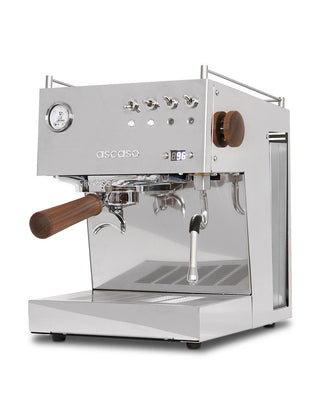Ascaso Steel UNO PID espresso machine in stainless steel, semi-professional with 60mm portafilter and PID control.