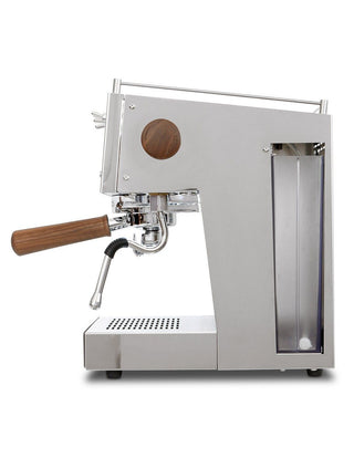 Ascaso Steel UNO PID espresso machine in stainless steel, semi-professional with 60mm portafilter and PID control - Side