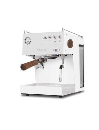 Ascaso Steel UNO PID espresso machine in white, semi-professional with 60mm portafilter and PID control 