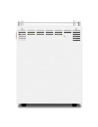 Ascaso Steel UNO PID espresso machine in white, semi-professional with 60mm portafilter and PID control - Back