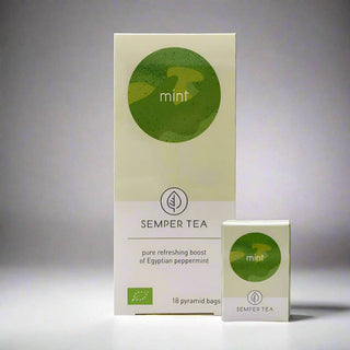 Semper Tea - Organic Fresh Mint Tea - 18 Pyramid Bags