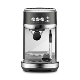 Sage Bambino Plus espresso machine in black stainless steel with 54mm portafilter
