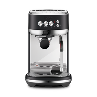 Sage Bambino Plus espresso machine in black truffle finish with 54mm portafilter