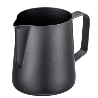 Jarra de leche negra 350 ml con pico vertedor